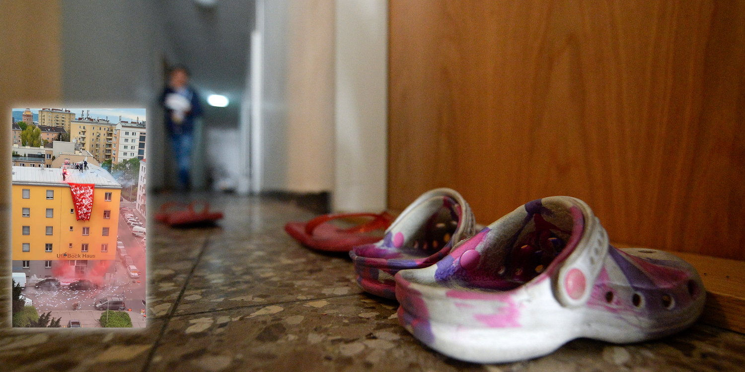 Während des Angriffs blickten Bewohner verängstigt aus dem Fenster – einige fühlen sich im Haus jetzt nicht mehr sicher.