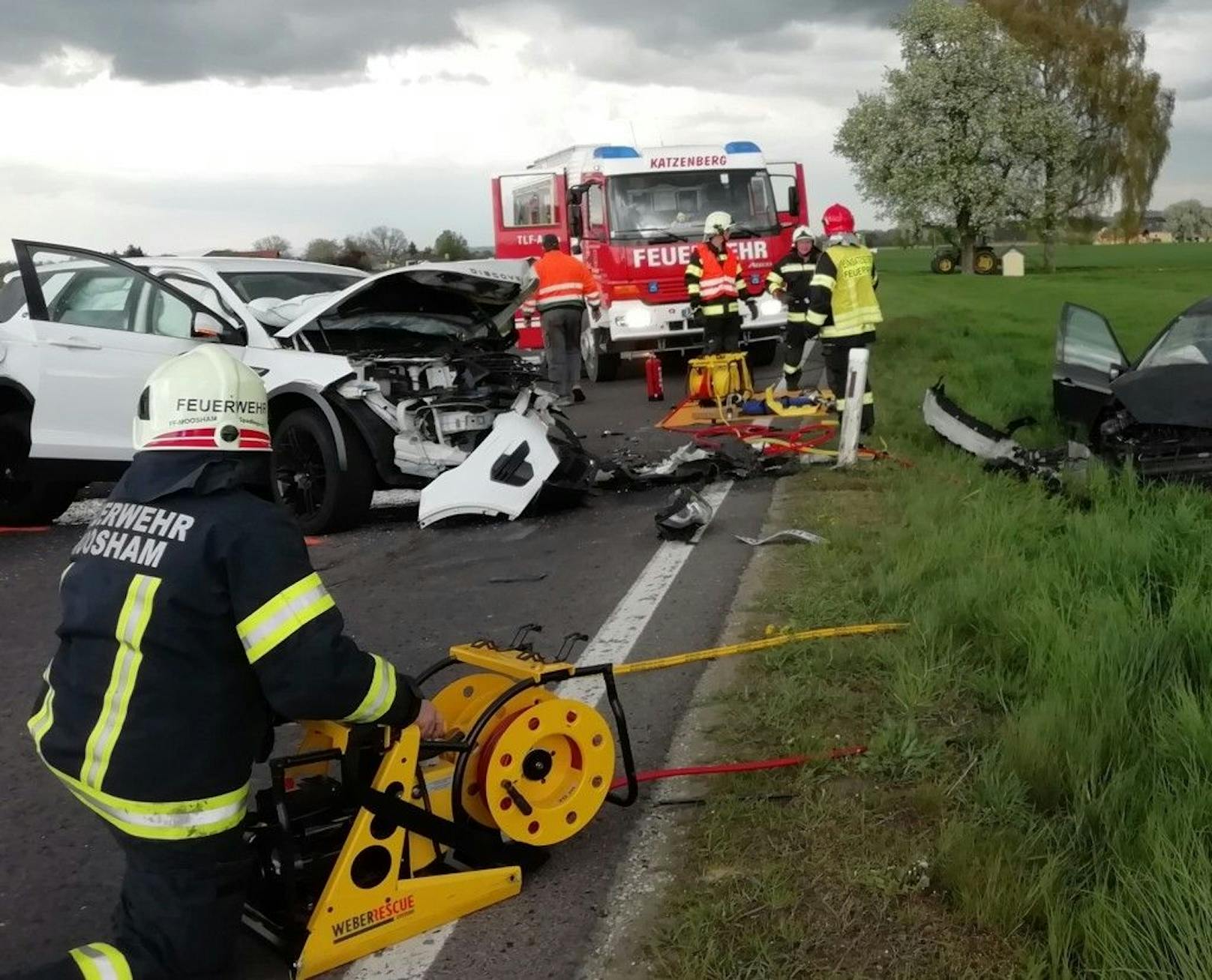 Am Unfall waren drei Fahrzeuge beteiligt.