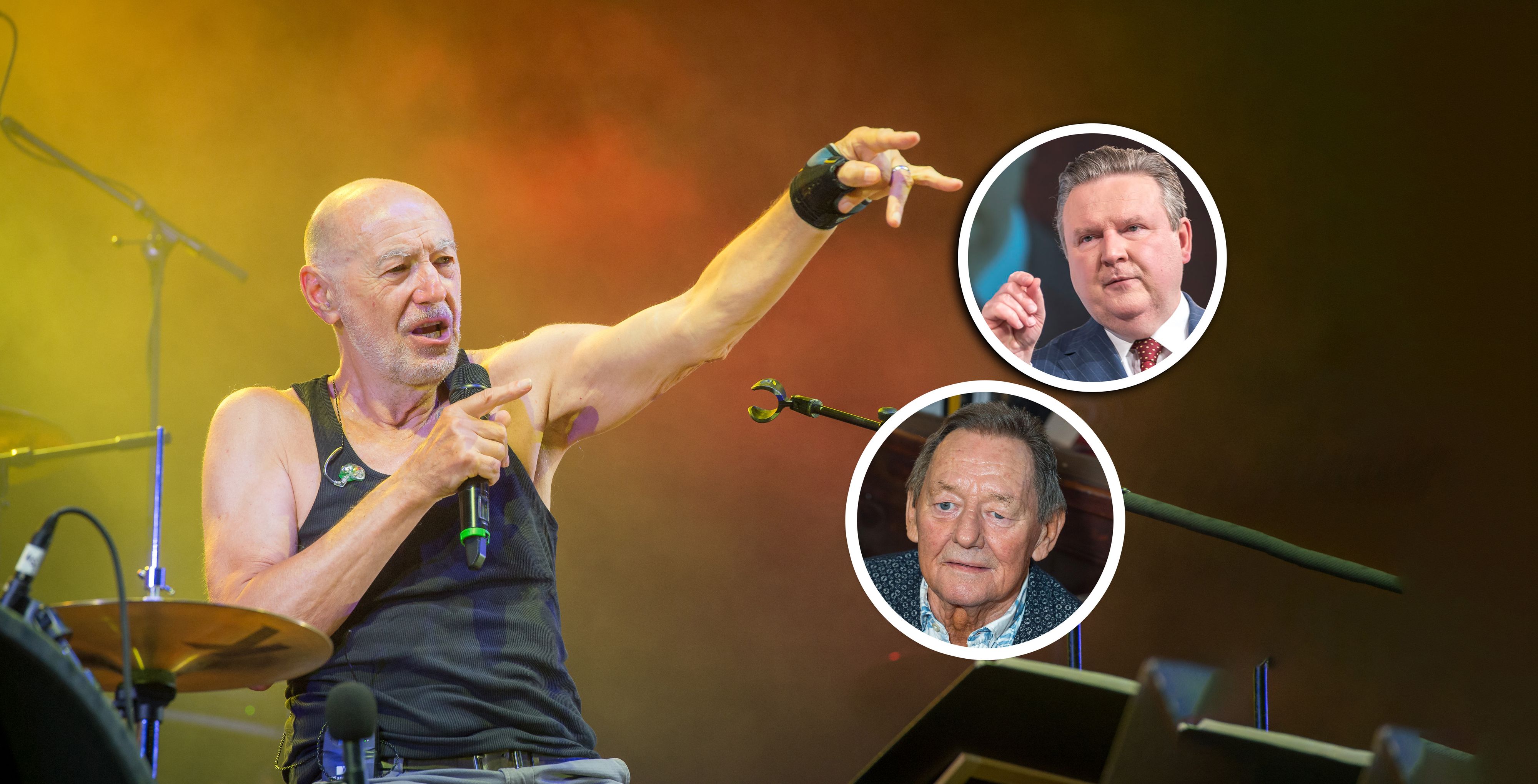 Trauern um Willi Resetarits: Wiens Bürgermeister Ludwig (o.) und Austropop-Legende Wolfgang Ambros