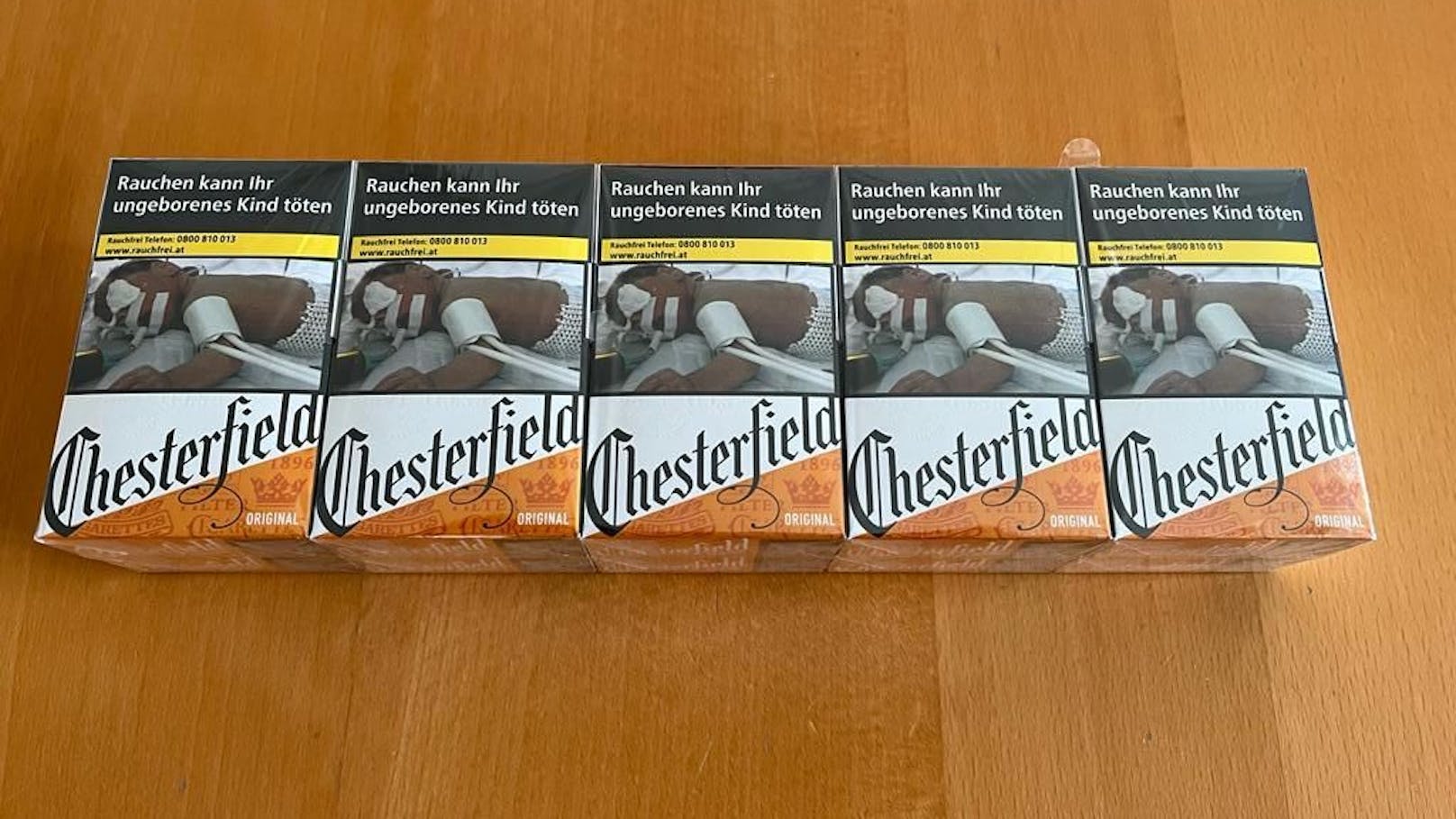 Chesterfield von 5,30 auf 5,50 - Chesterfield 23 Stk. gar von 5,50 auf 6 Euro.