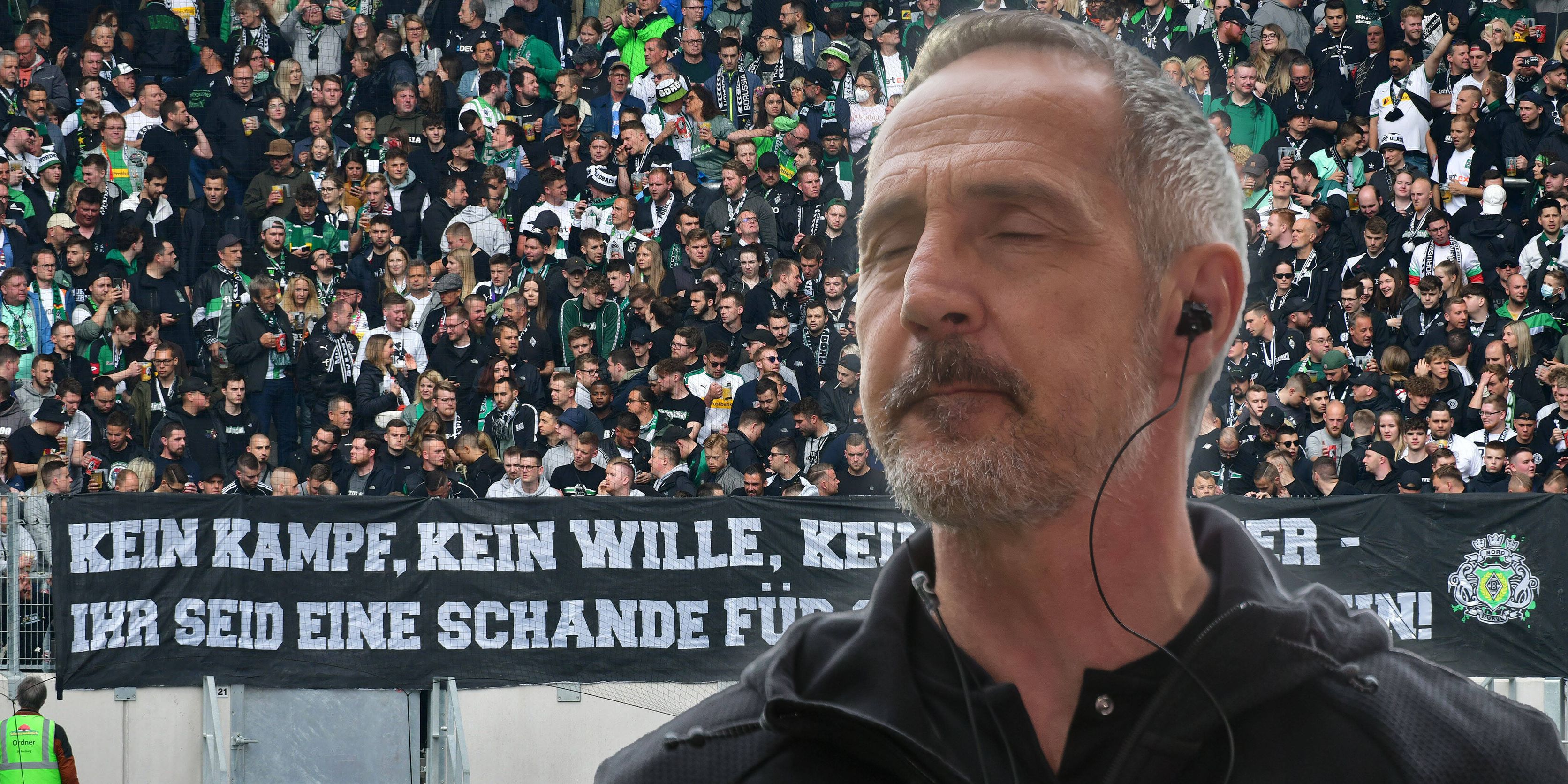 Adi Hütter und sein Team werden von den Fans hart kritisiert.