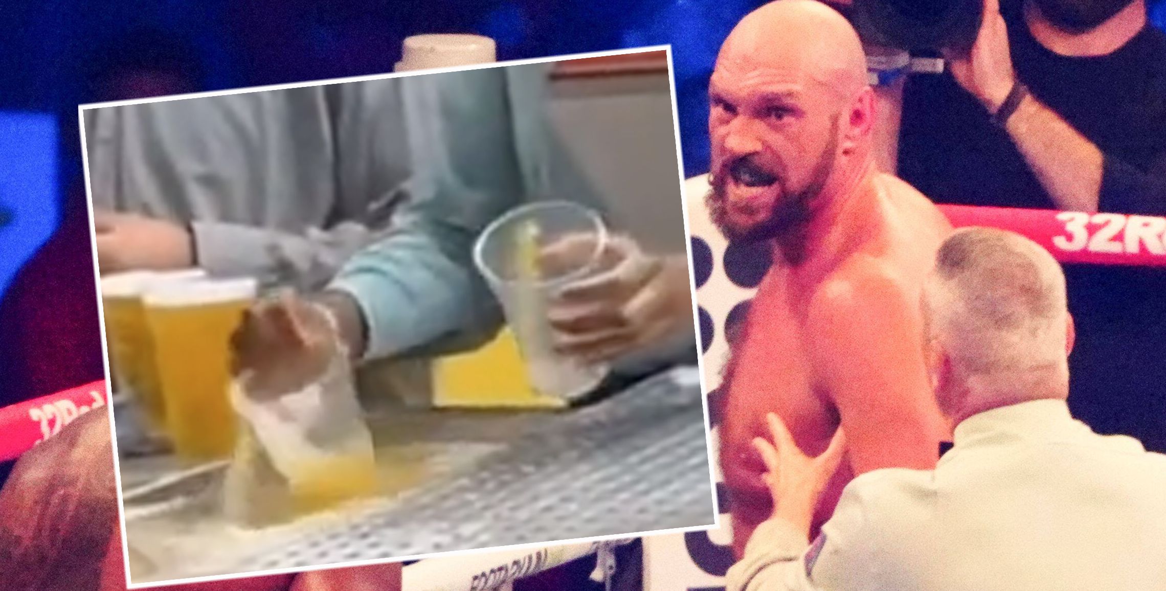 Bier-Eklat beim Fury-Kampf?