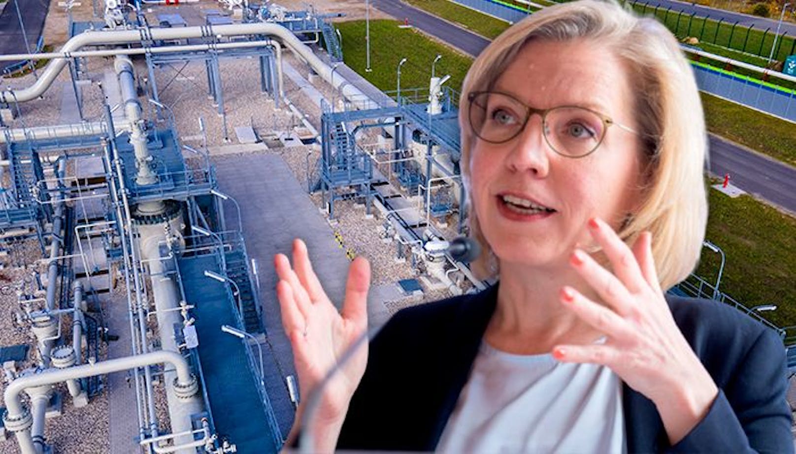 Umweltministerin Leonore Gewessler: "Wir müssen raus aus russischem Gas". Derzeit ist das aber noch nicht möglich.