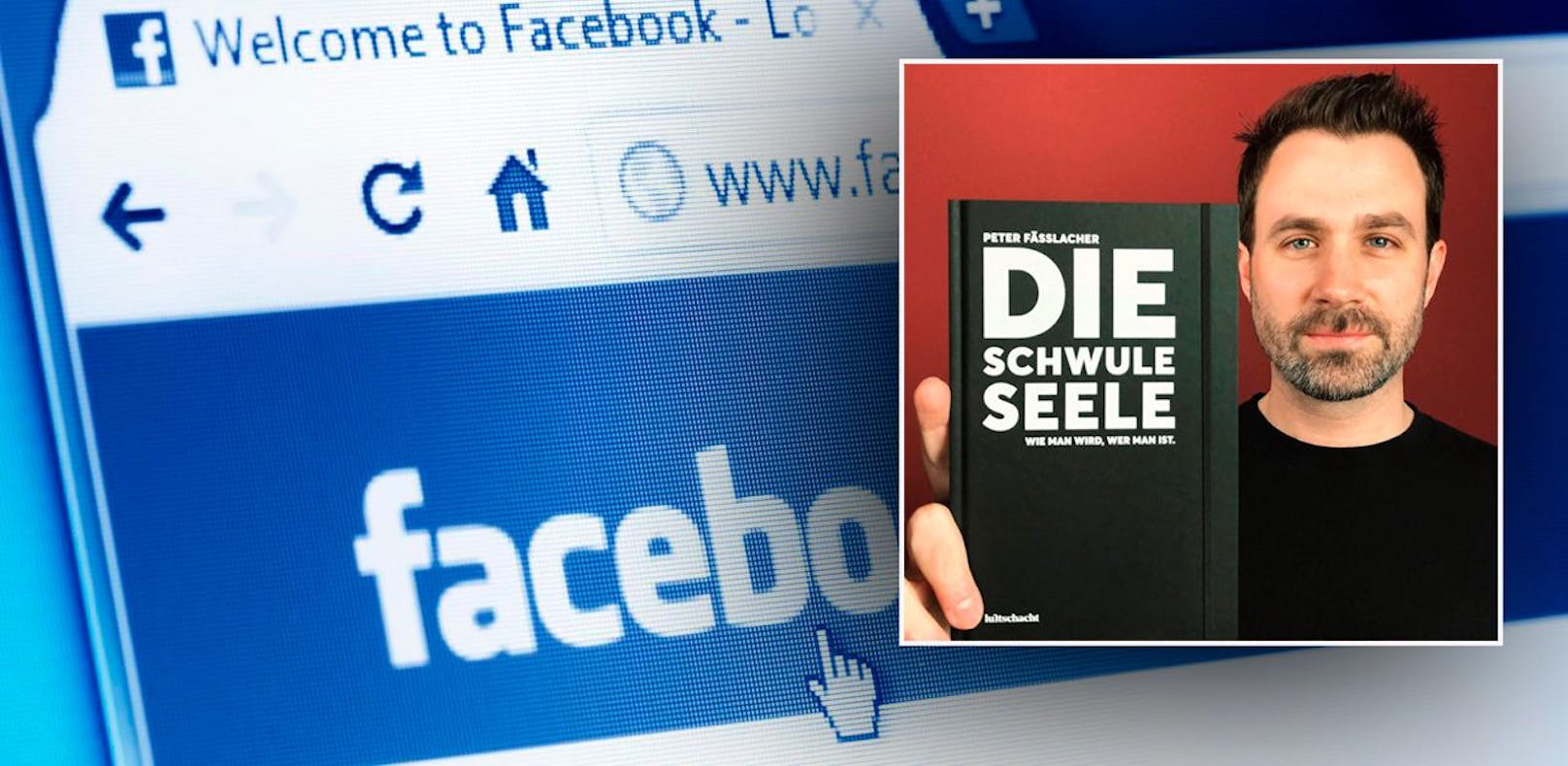 Auf Facebook postete Fässlacher sein neues Buch "Die schwule Seele" und wurde daraufhin von Facebook gesperrt.