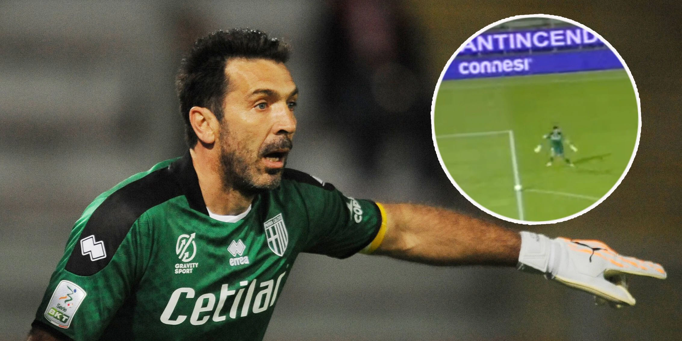 Gianluigi Buffon leistet sich einen schweren Patzer.