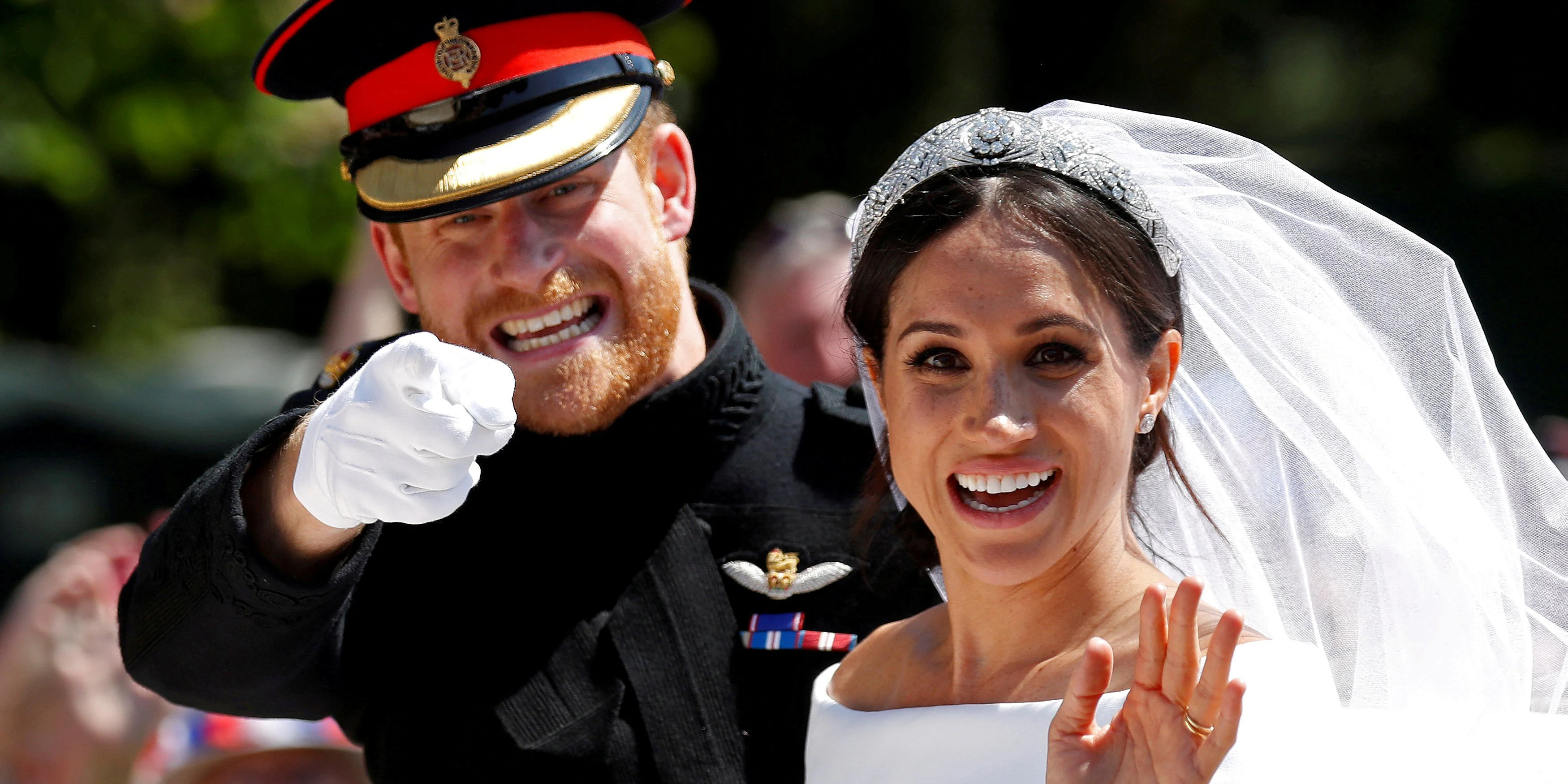 Harry und Meghan bei ihrer Hochzeit.