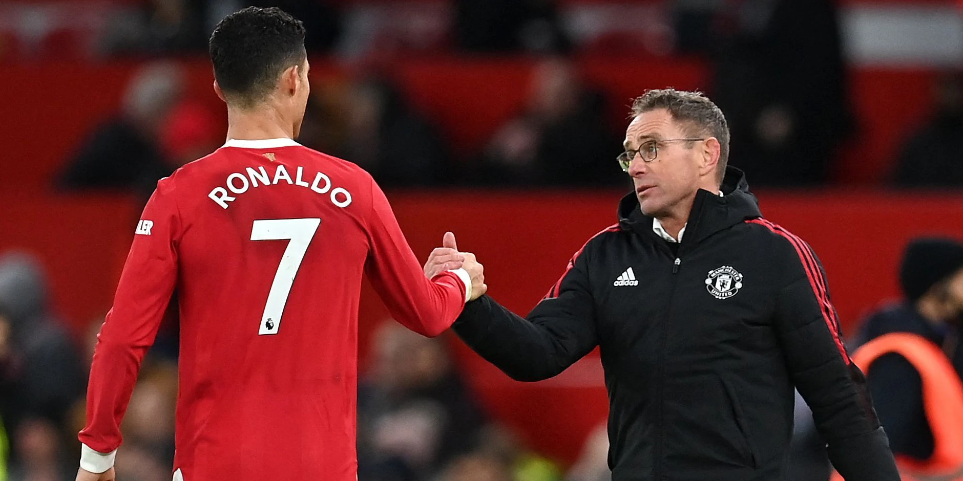 Ralf Rangnick mit Cristiano Ronaldo
