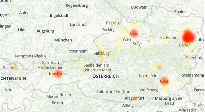 In den Landeshauptstädten wurden die meisten Störungen gemeldet.