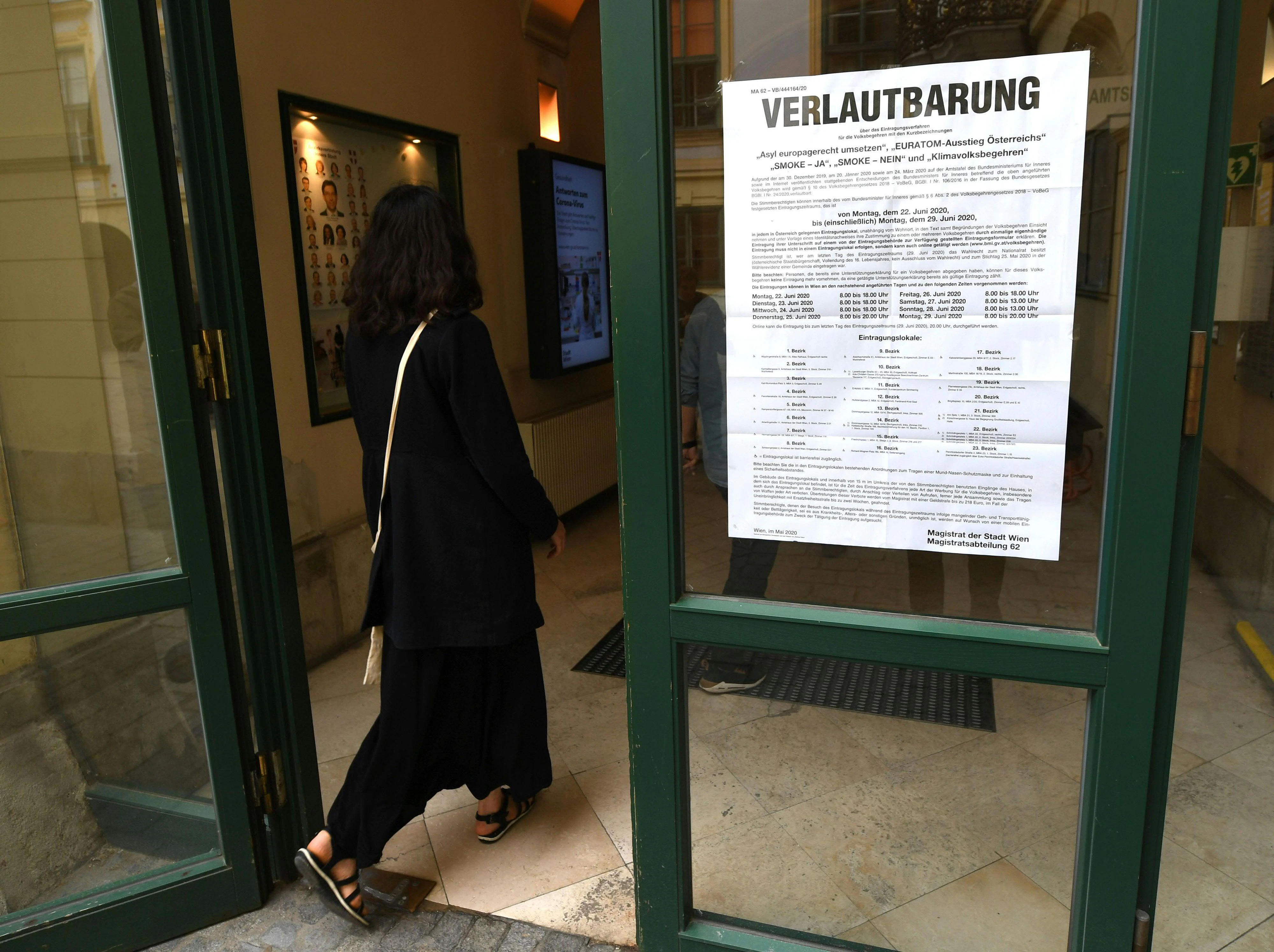 Ab Montag kann man wieder die Unterstützung für eines von sieben Volksbegehrens bekunden.