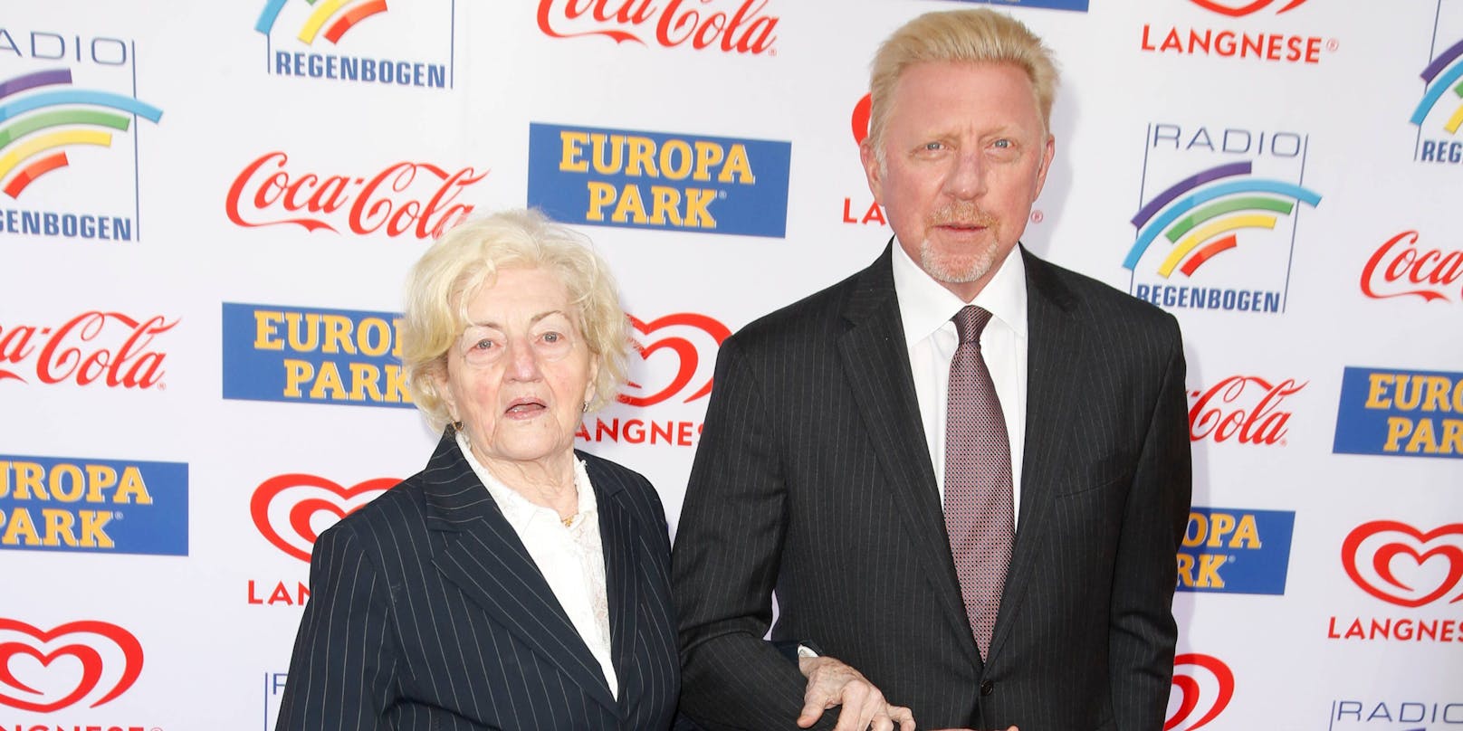 Boris Becker und seine Mutter Elvira Pisch auf dem Roten Teppich
