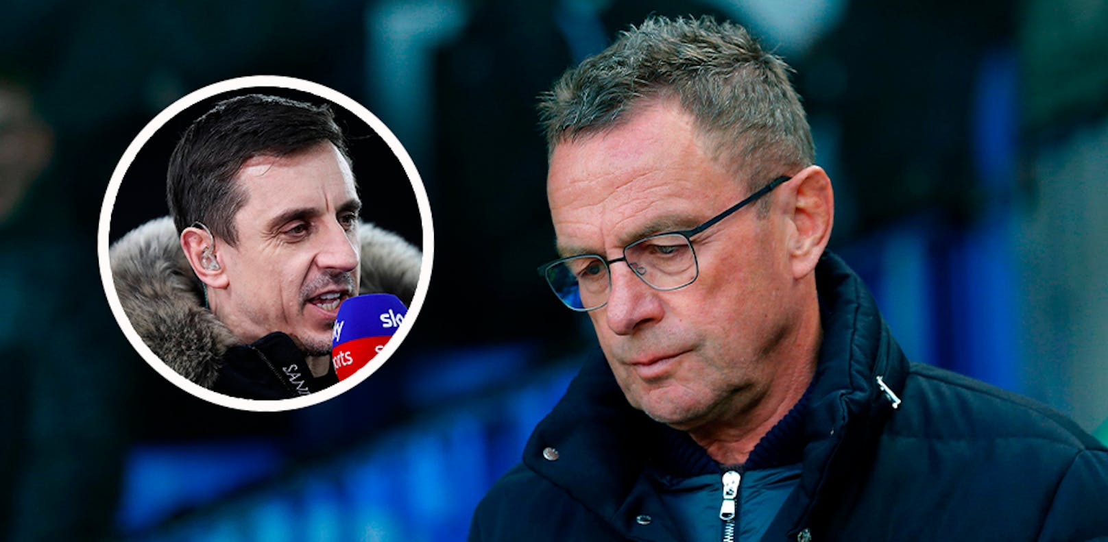 Gary Neville hat kein Verständnis für die Doppelfunktion von Ralf Rangnick. 