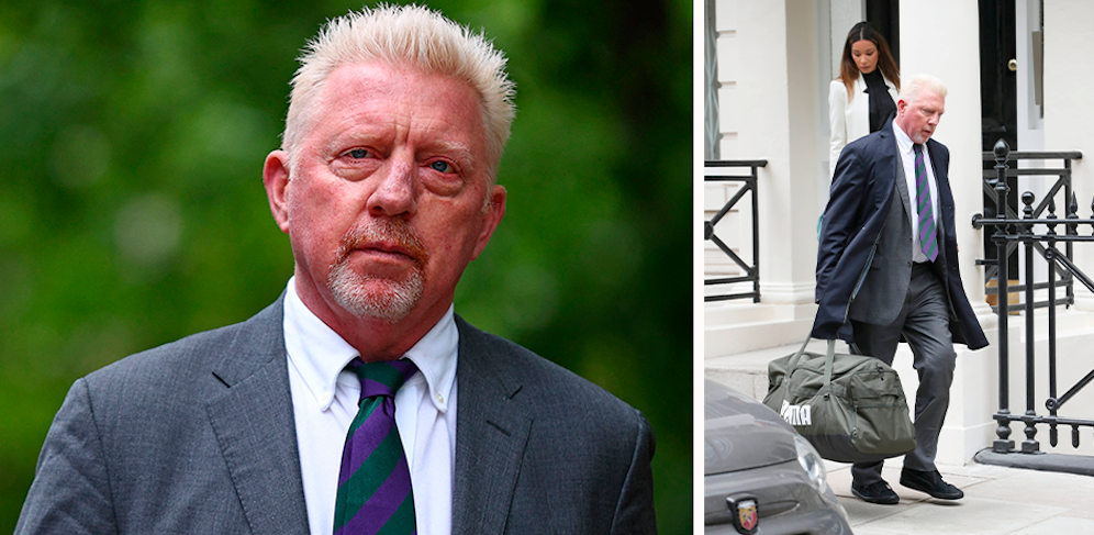Boris Becker erschien vor Gericht bereits mit gepackter Tasche. 