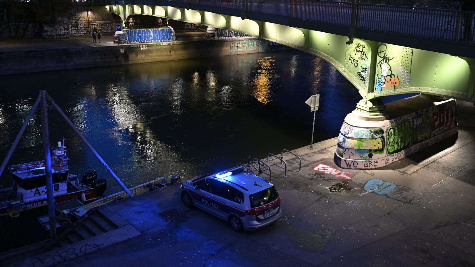 Der Vorfall ereignete sich am Wiener Donaukanal.