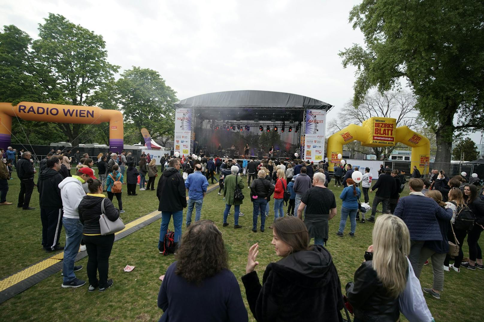 Kein großes Gedränge gab es nach zwei Jahren Pandemie beim Maifest.