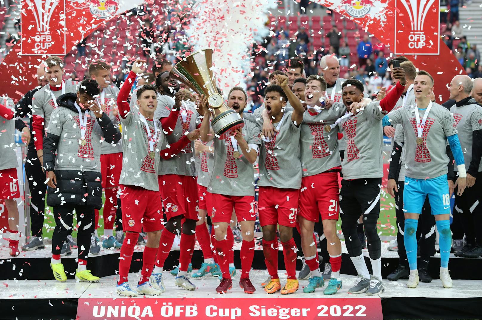 Salzburgs Cuptitel lässt auch Liga-Rivalen jubeln