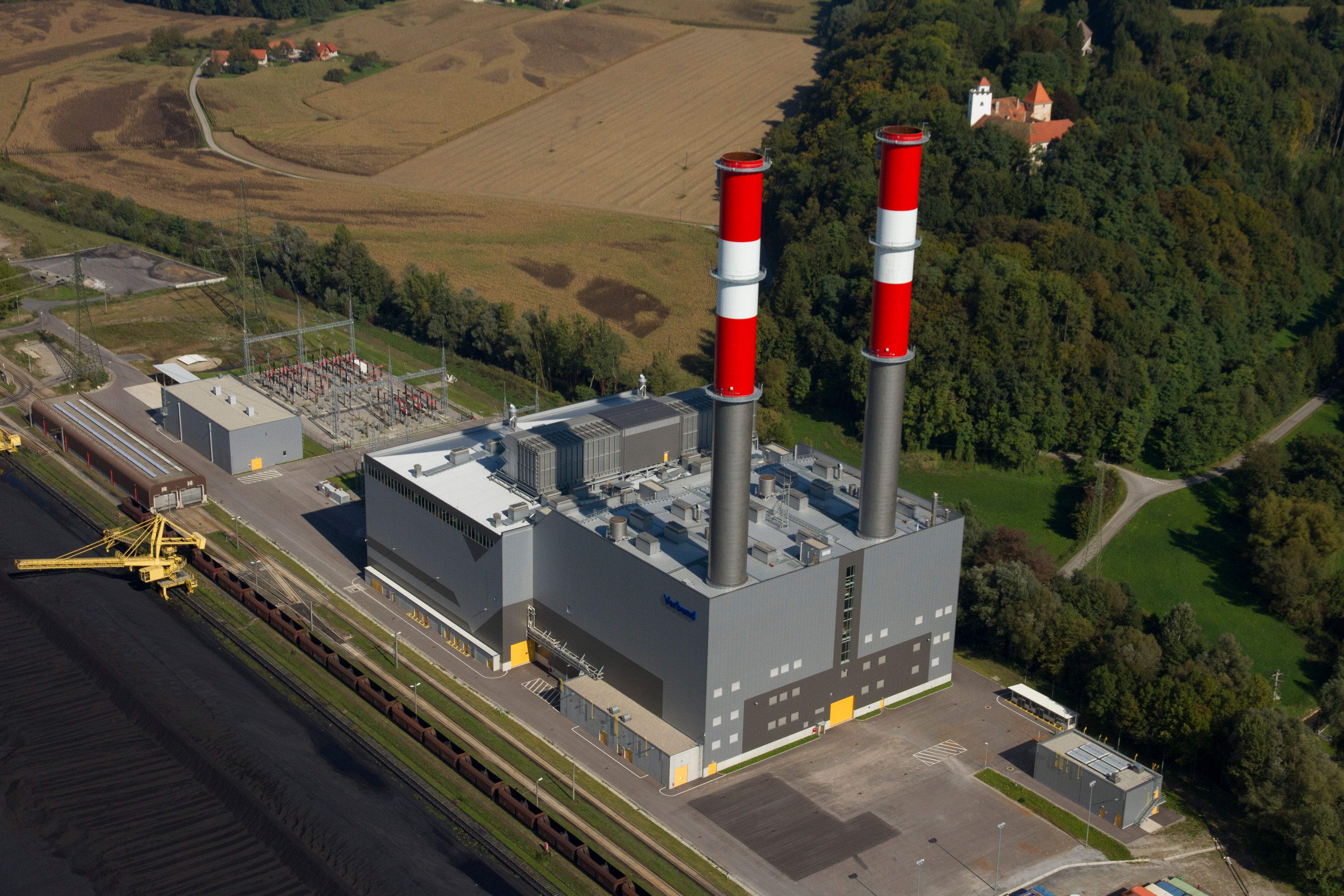 Das Fernheizkraftwerk Mellach (Stmk.) versorgt mit einer Leistung von 246 MW Graz mit Strom.