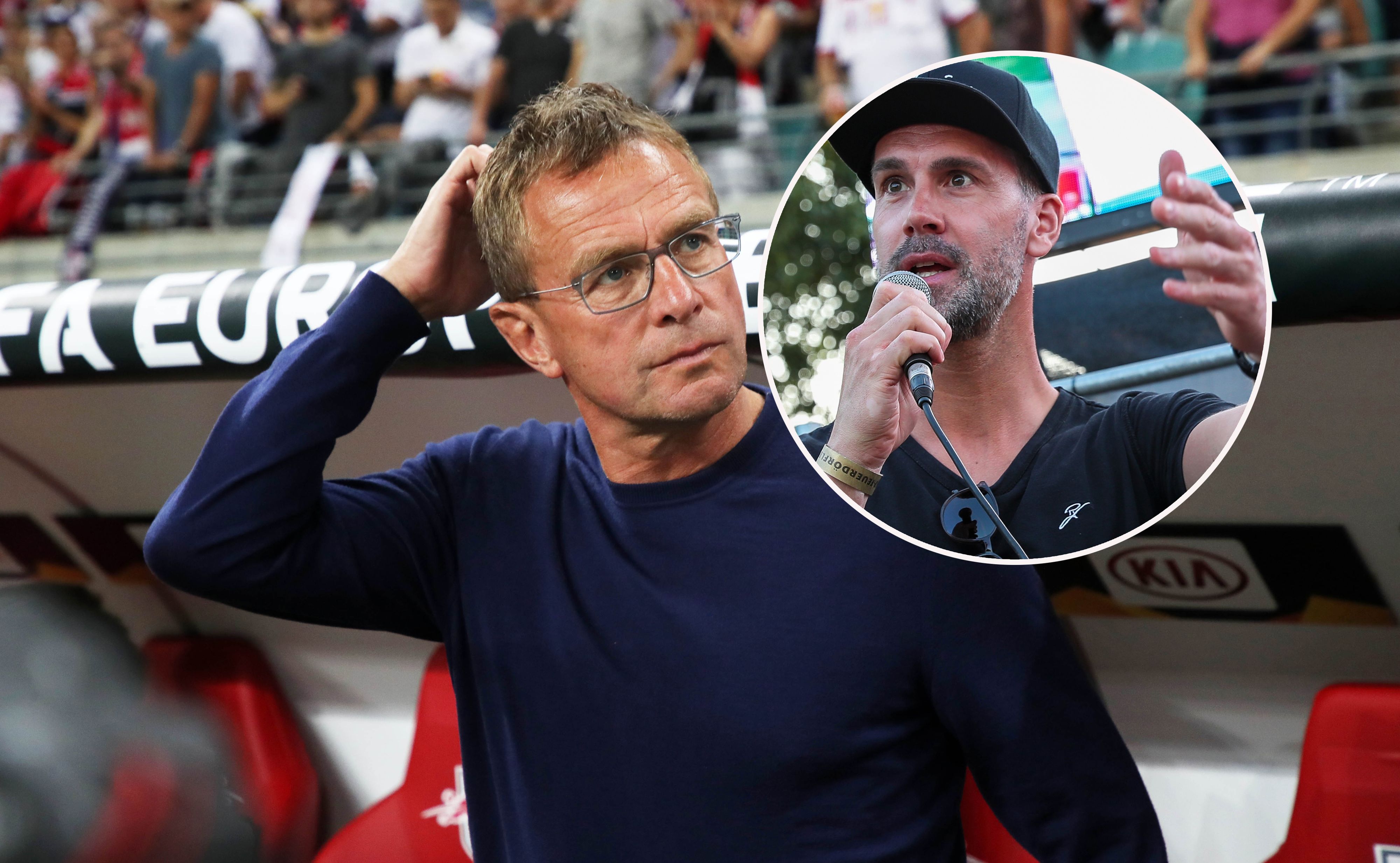 Stefan Maierhofer (r.) kennt Ralf Rangnick aus seiner Zeit bei Salzburg.