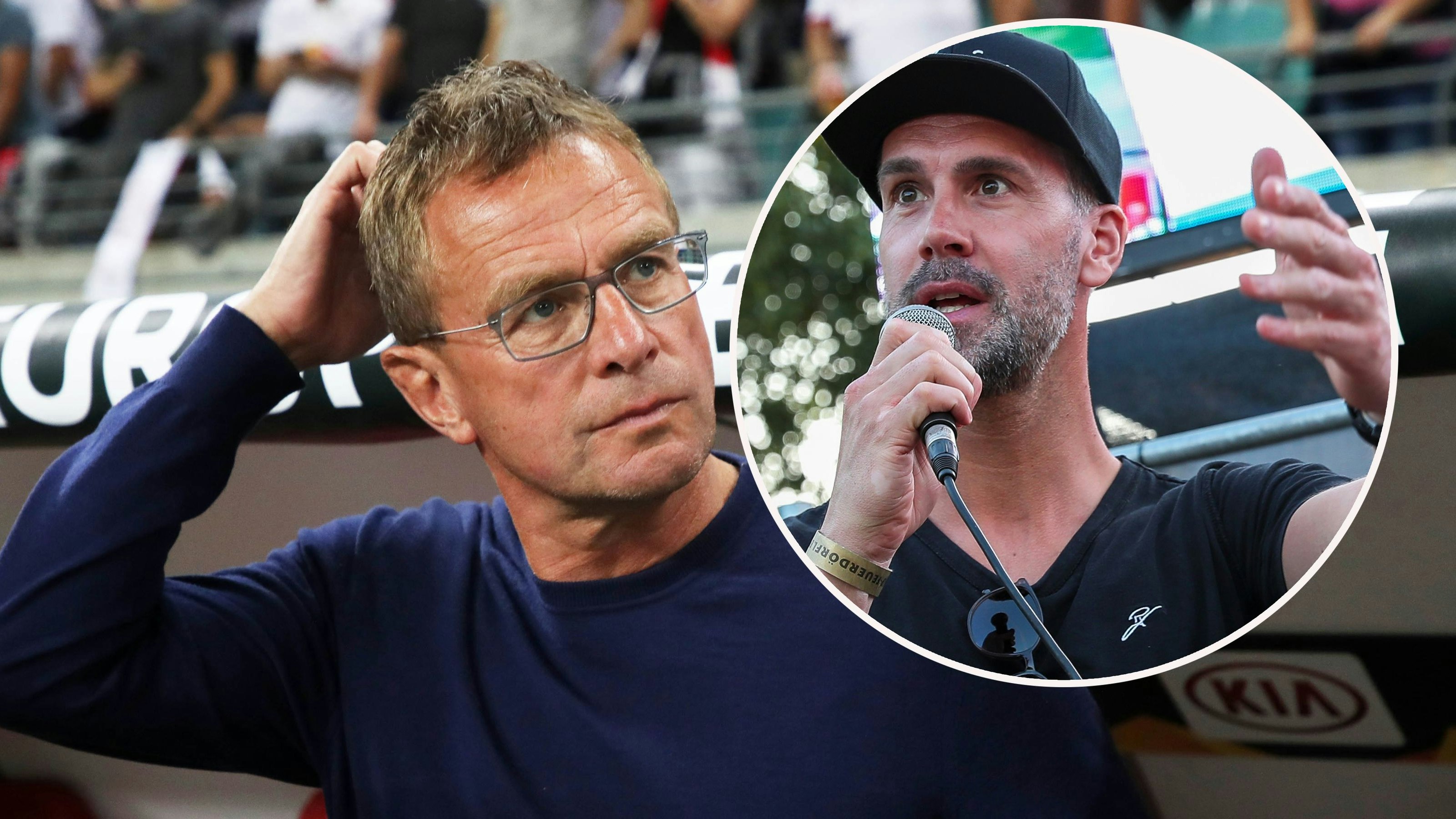 Stefan Maierhofer (r.) kennt Ralf Rangnick aus seiner Zeit bei Salzburg.