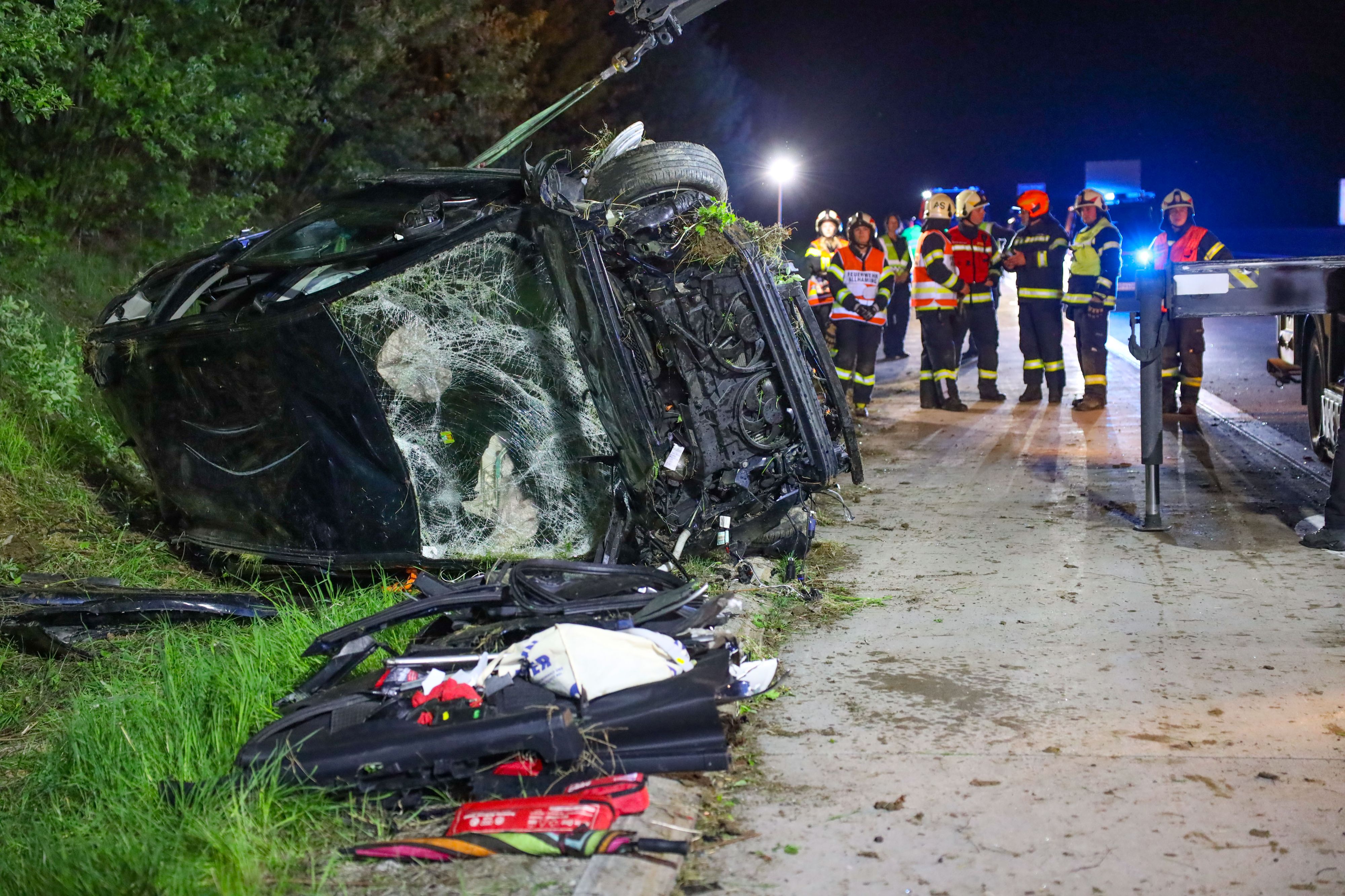 Schwerer Verkehrsunfall auf Westautobahn