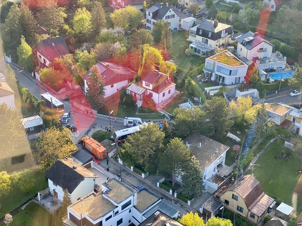 So sieht die Unfallstelle von oben aus.