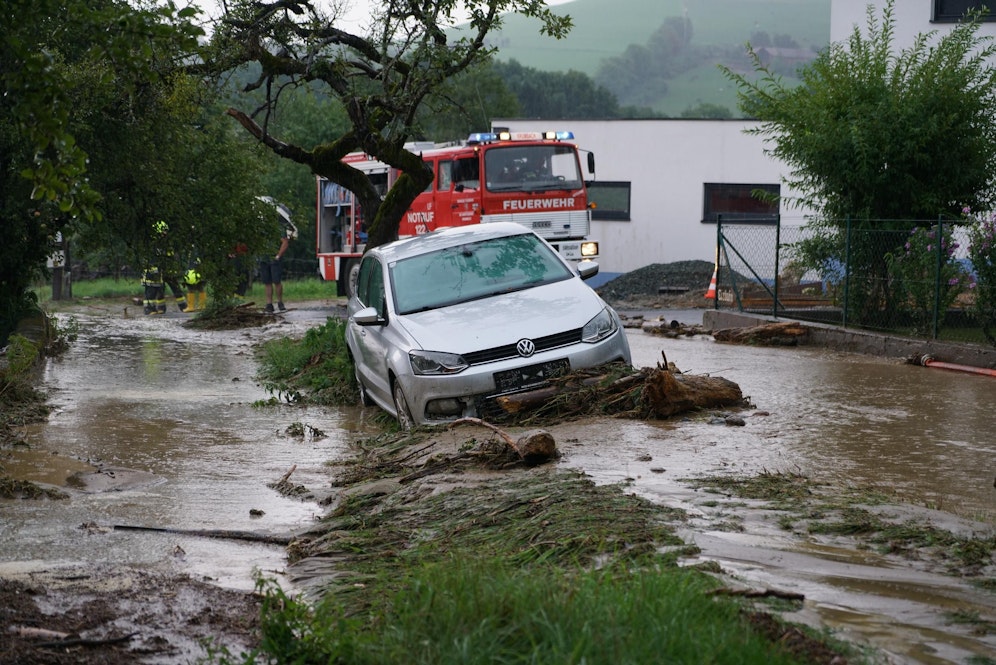 Unwetterschäden in Niederösterreich - hier im Raum Krumbach  (Archivfoto)