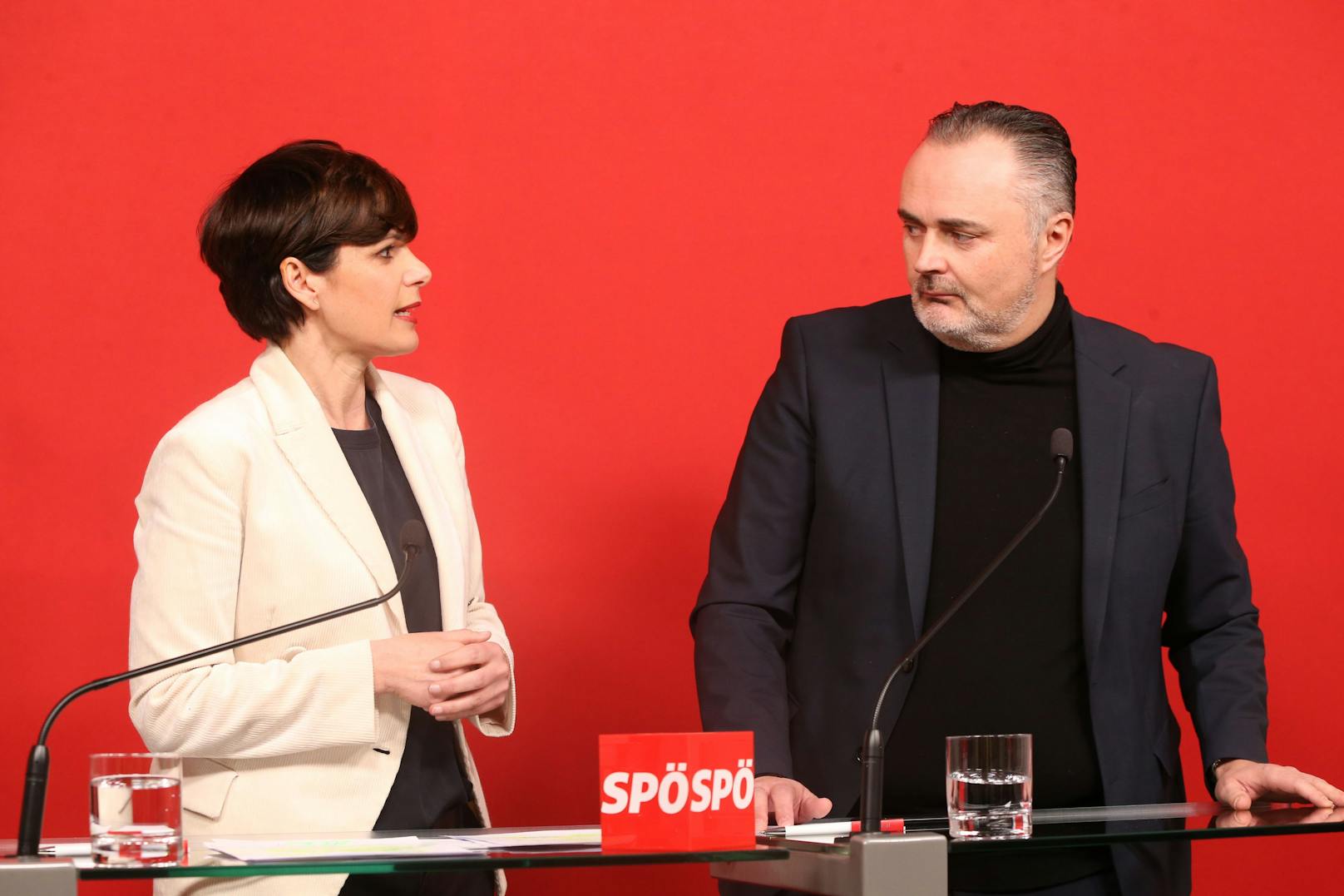 SPÖ-Chefin Pamela Rendi-Wagner und Burgenland-Landeschef Hans Peter Doskozil