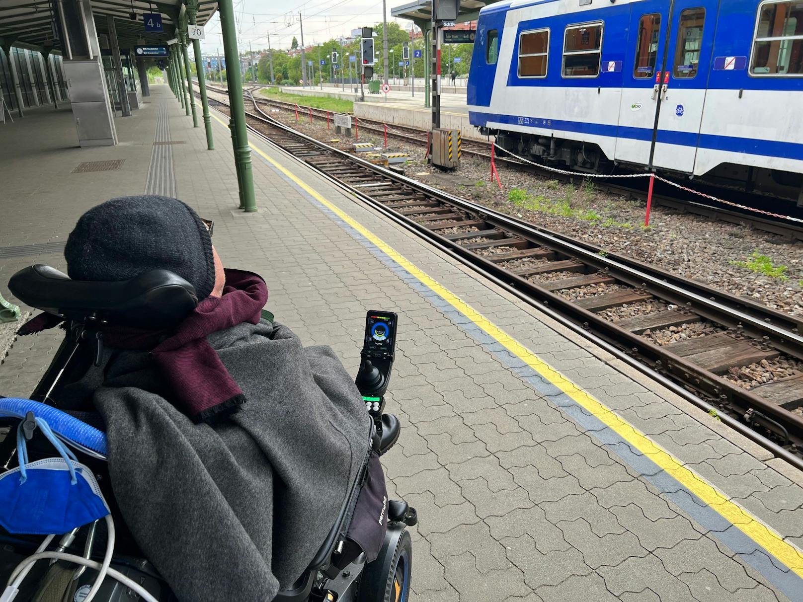 Franz Huainigg hatte am Bahnhof Wien ein negatives Erlebnis mit einem S-Bahn-Lokführer.