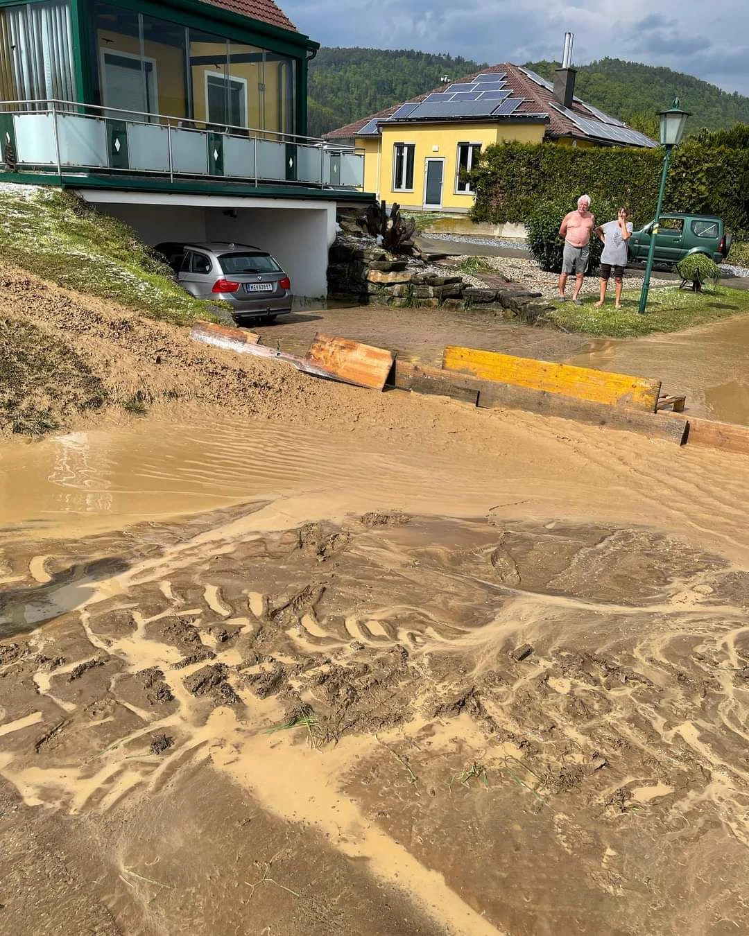 Unwetter: Ortschaft Grimsing betroffen
