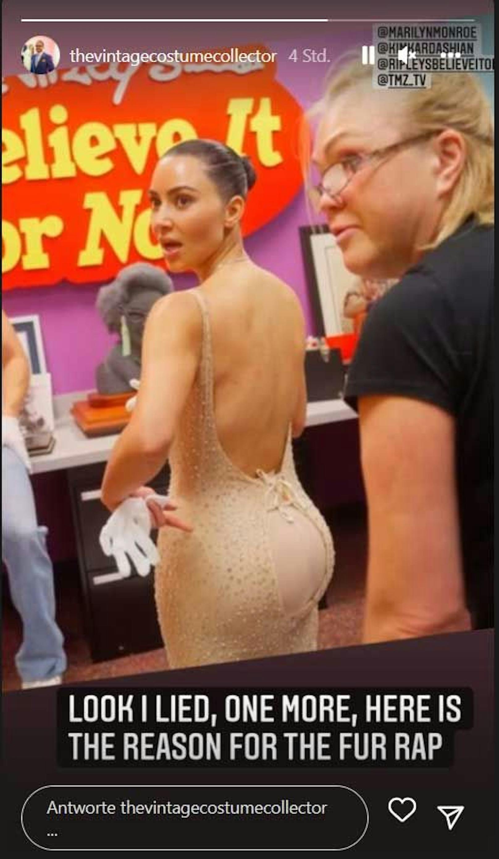 Hat Kim Kardashian das Monroe-Kleid beschädigt?