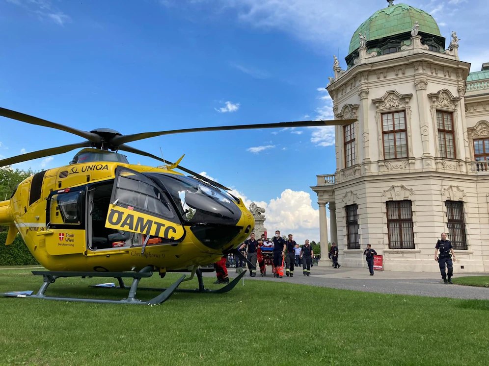 Heli vor Belvedere
