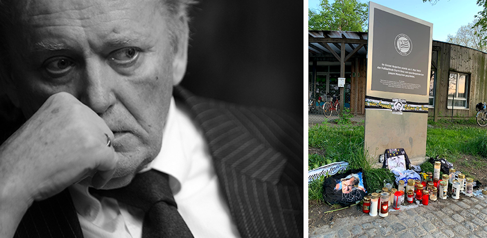 Eine Gedenkstätte für Ivica Osim ist bereits zum zweiten Mal verwüstet worden. 