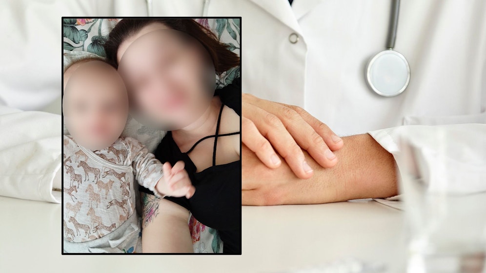 Die 26-Jährige Rebecca und ihr fünf Monate alter Sohn.