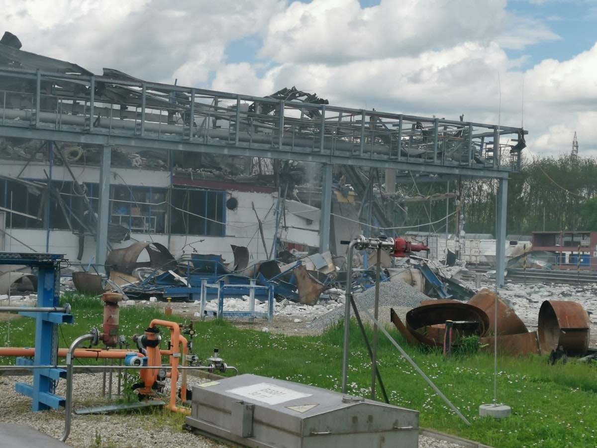 Bilder nach der Explosion am Donnerstag.