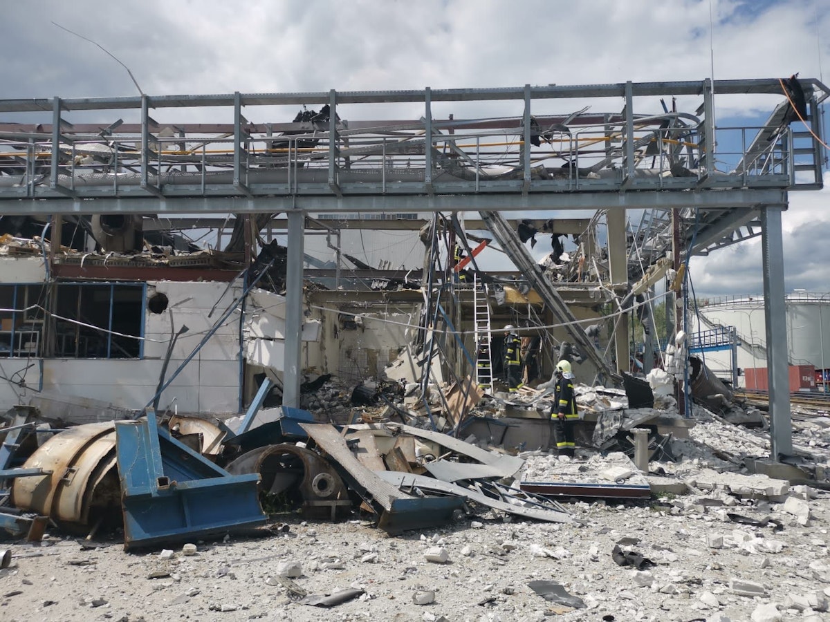 Bilder nach der Explosion am Donnerstag.