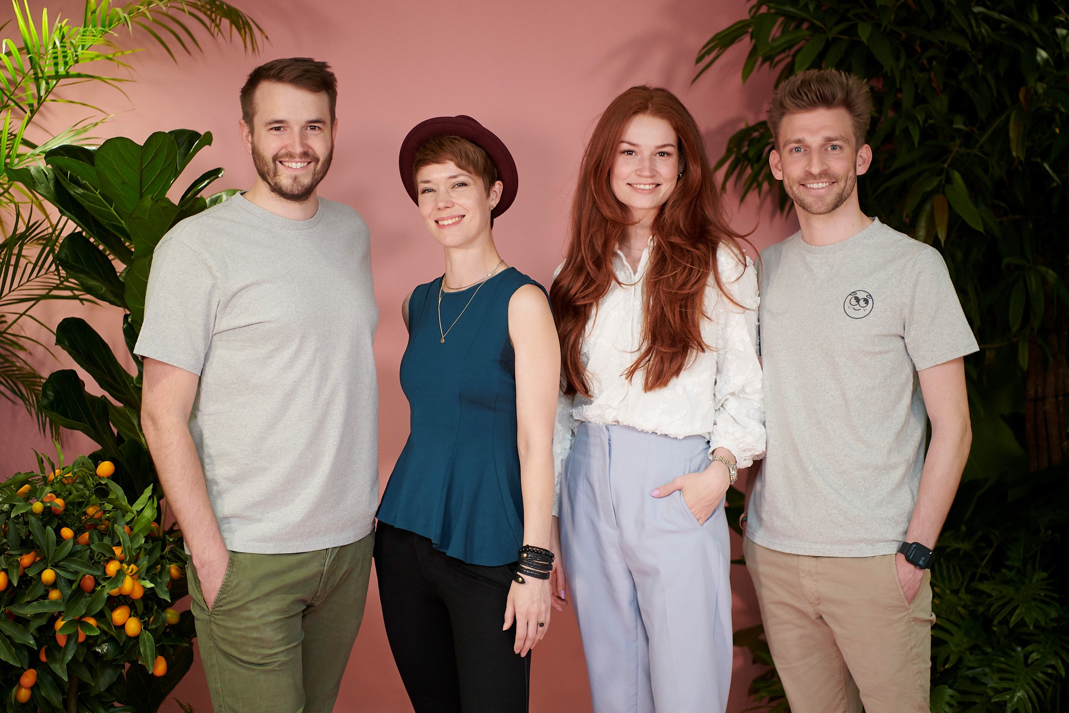 Peter Windischhofer, Dominique Ellen van de Pol, Jana Heinisch und Kilian Kaminski beim Launch-Event (v.l.n.r.)