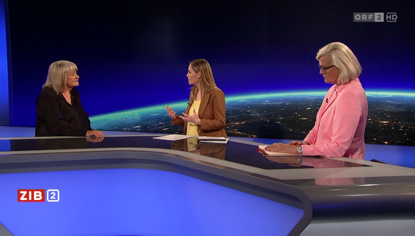 Alice Schwarzer und Ursula Plassnik in der ZIB2