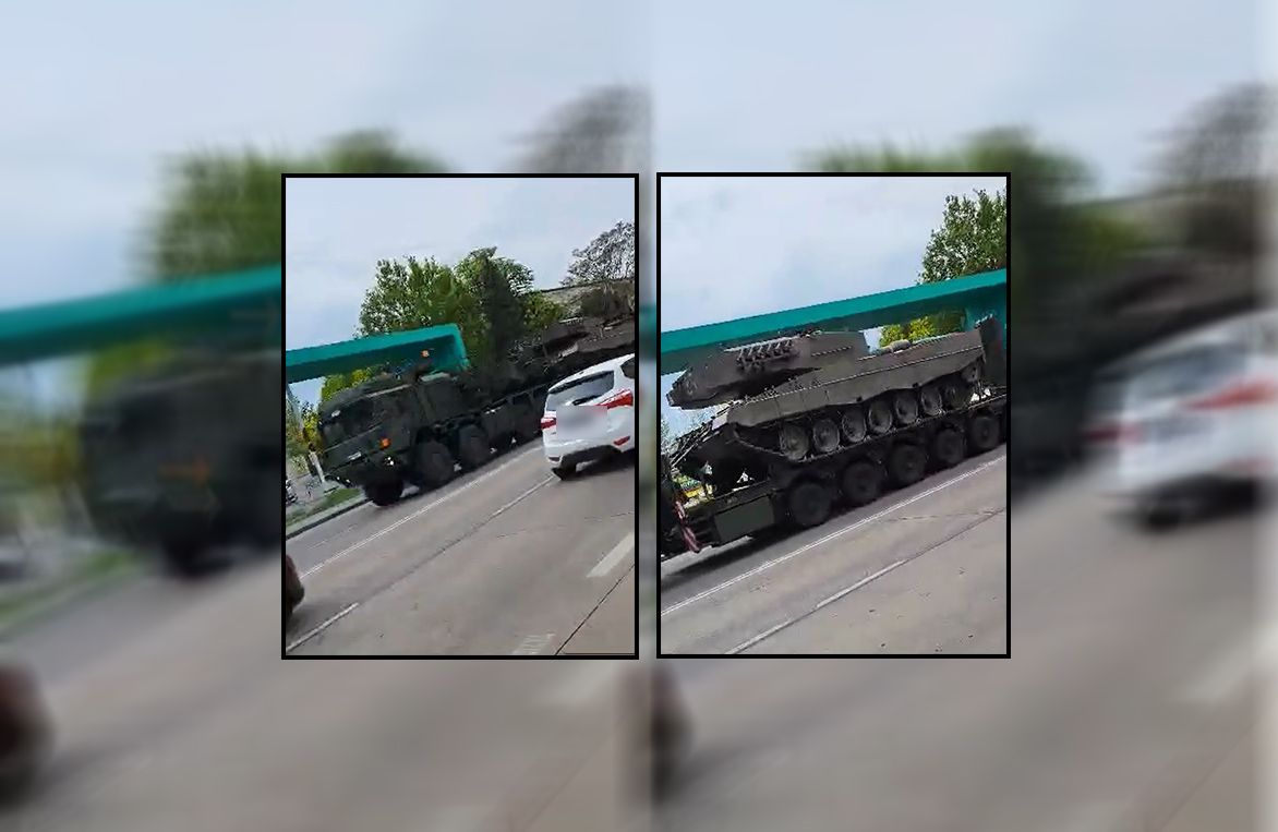 Ein Bundesheer-Panzer rollte am Freitag durch Wien.