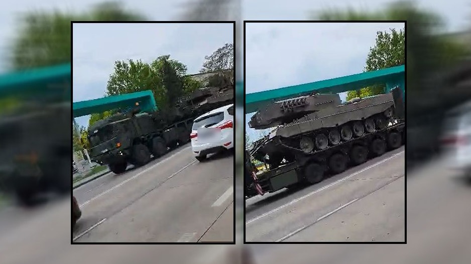 Bundesheer-Panzer rollt durch Wien