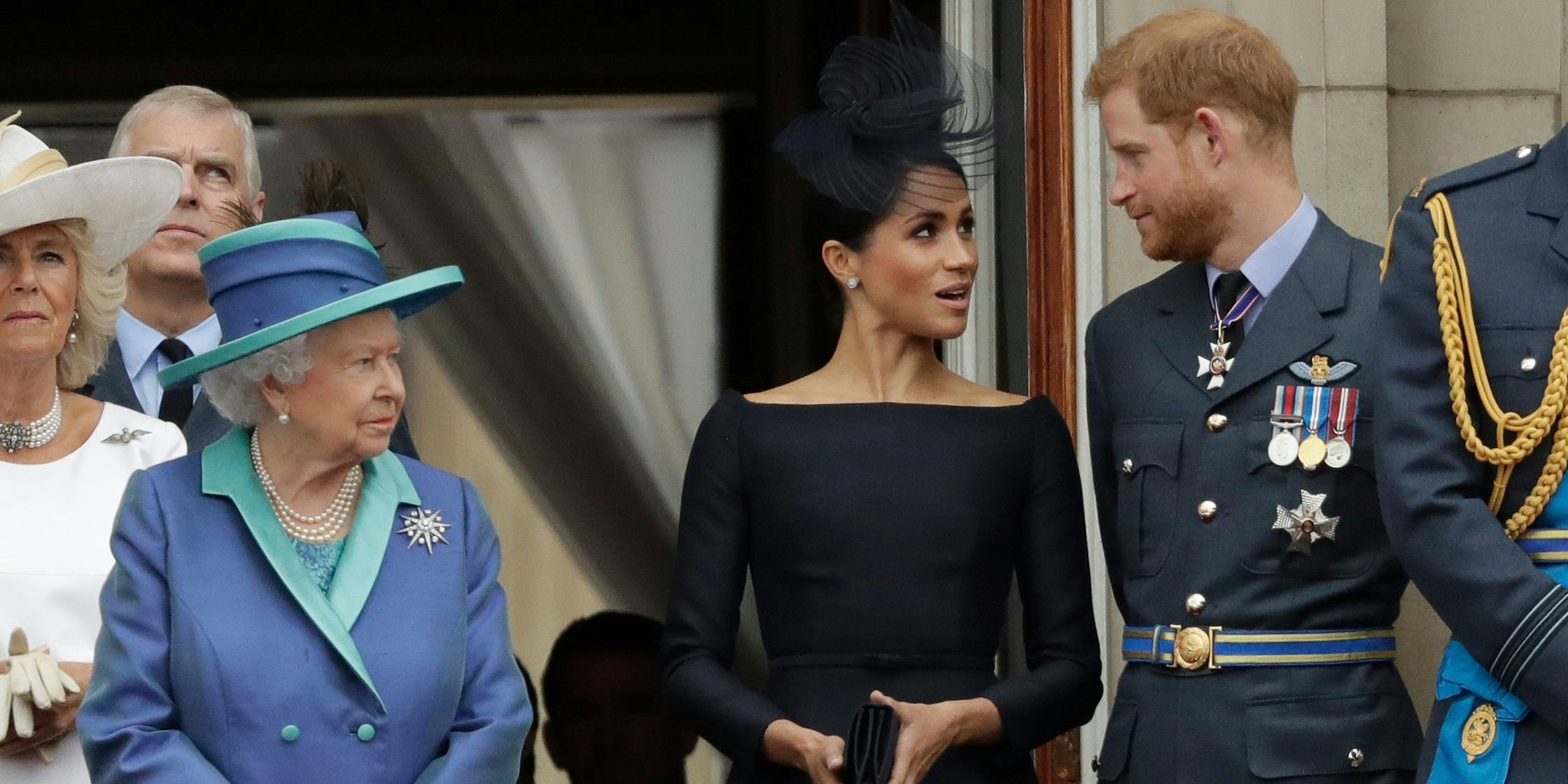 Die Queen mit Meghan und Harry