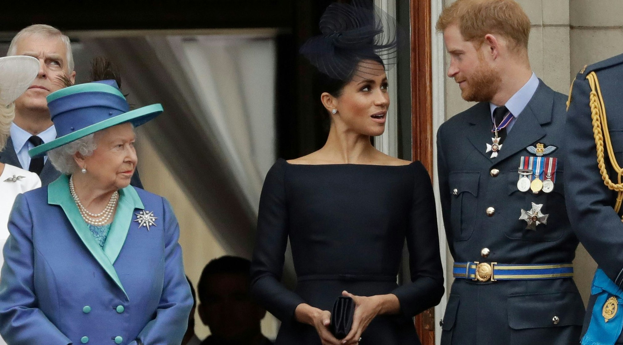 Die Queen mit Meghan und Harry