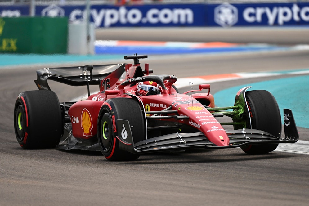 Charles Leclerc in Miami.