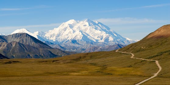 Der Mount Denali im Süden Alaskas ist mit fast 6.200 Metern einer der "Seven Summits".
