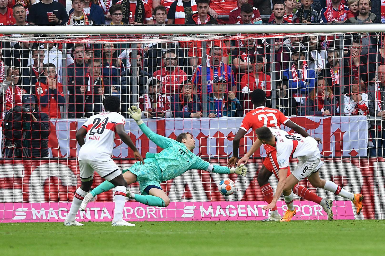 Kalajdzic: wichtiges Tor für Stuttgart zum 2:2 gegen die Bayern.