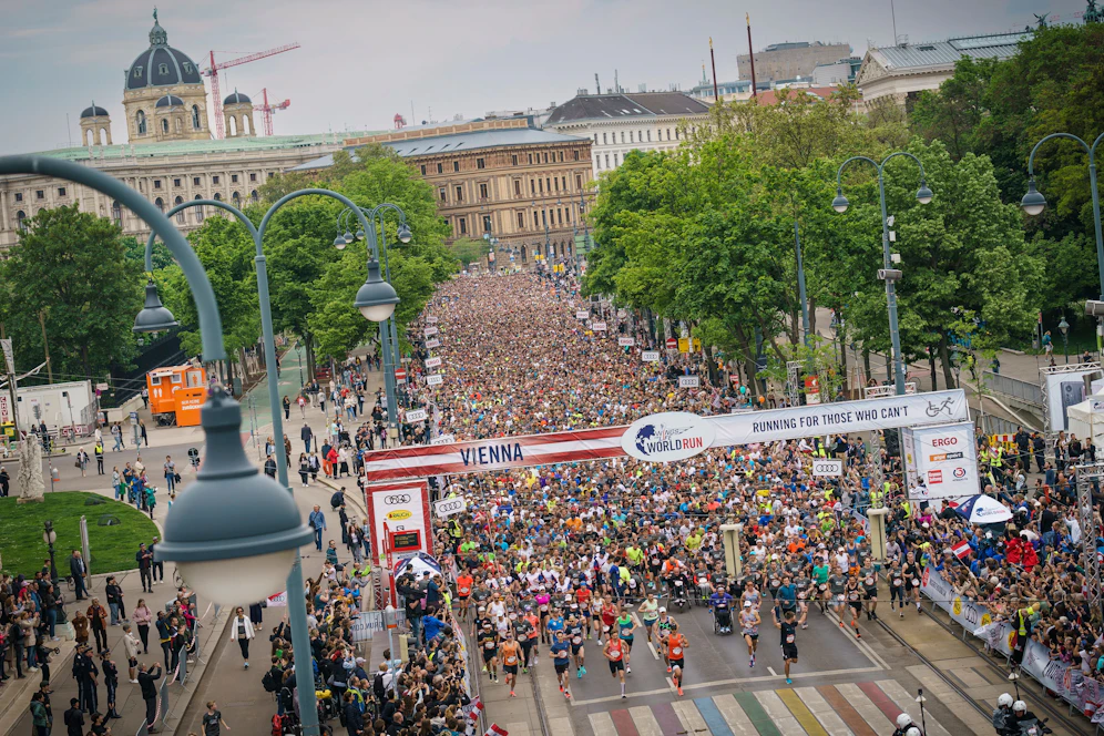 Der Wings for Life World Run 2022 führte quer durch die Wiener City.