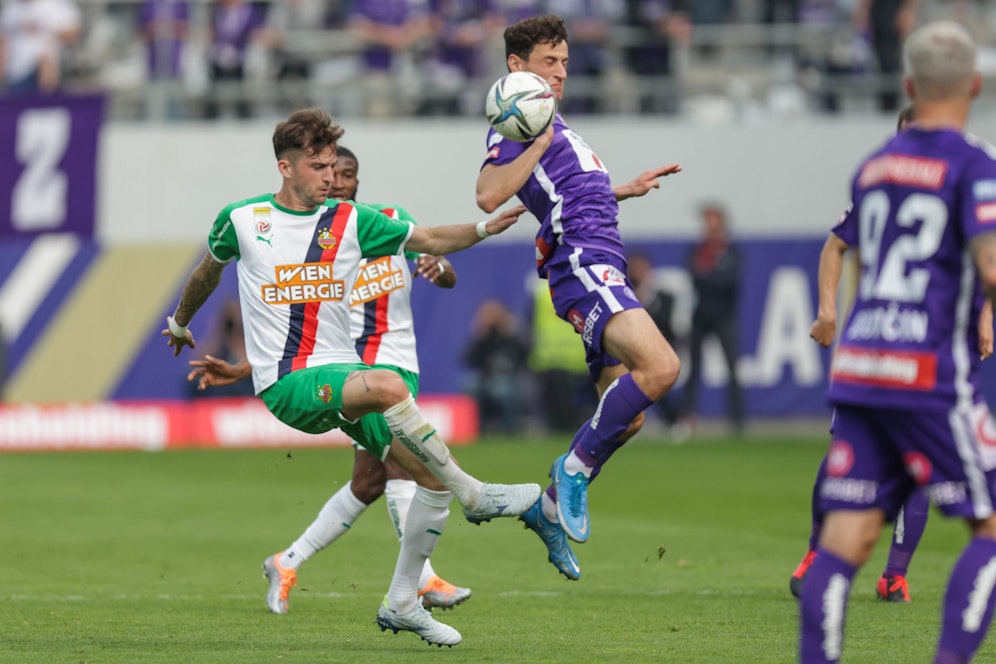 Die Austria im 336. Derby gegen Rapid
