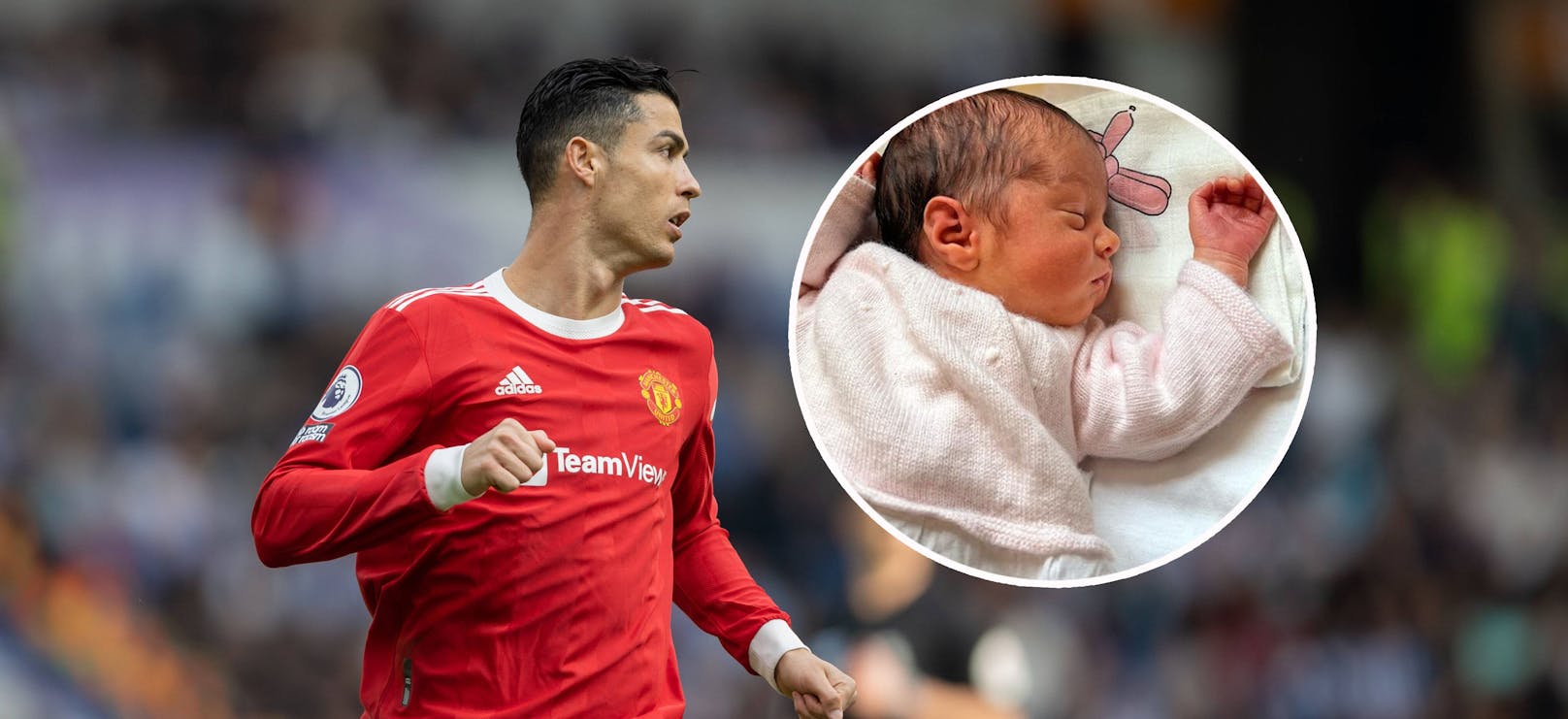 Cristiano Ronaldo mit seiner Tochter Bella Esmeralda.