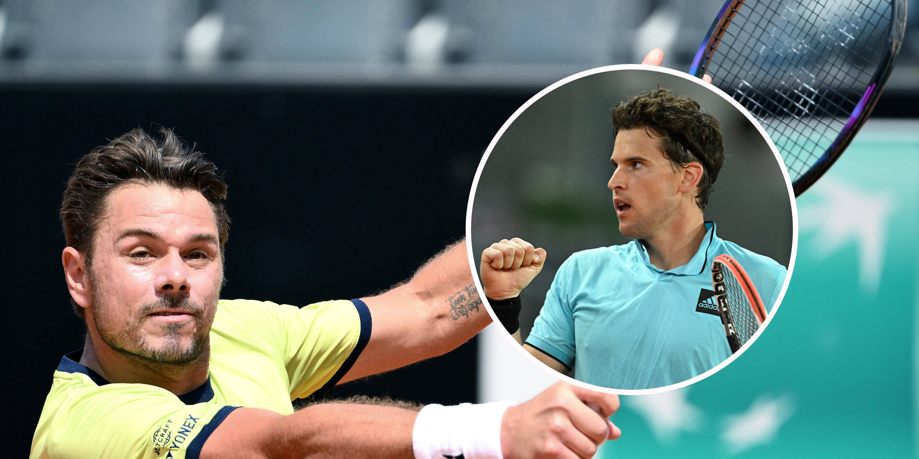 Dominic Thiem (r.) will es Stan Wawrinka gleichtun, auf die Siegerstraße zurückkehren.
