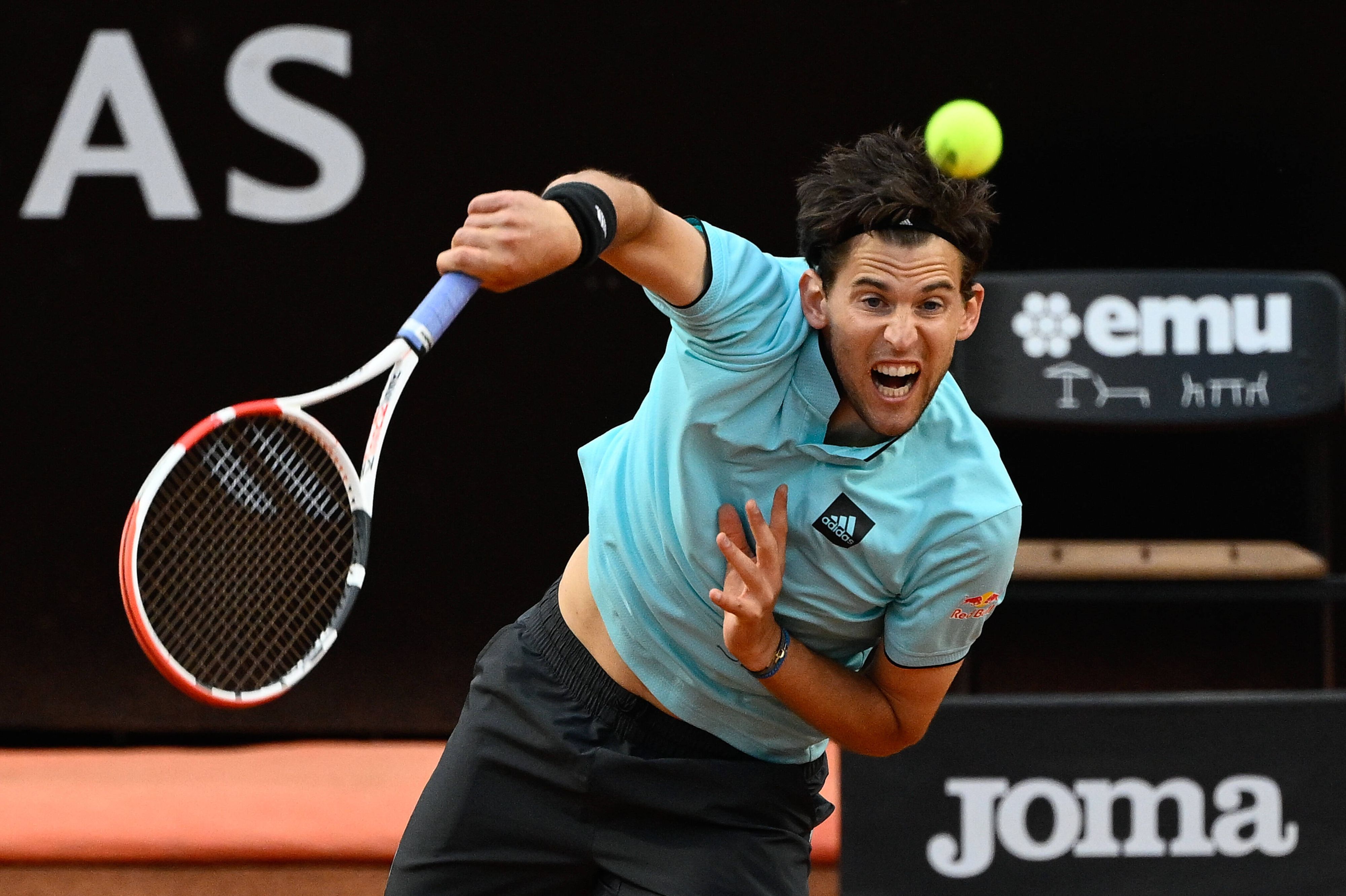 Dominic Thiem war trotz Pleite nicht unzufrieden.