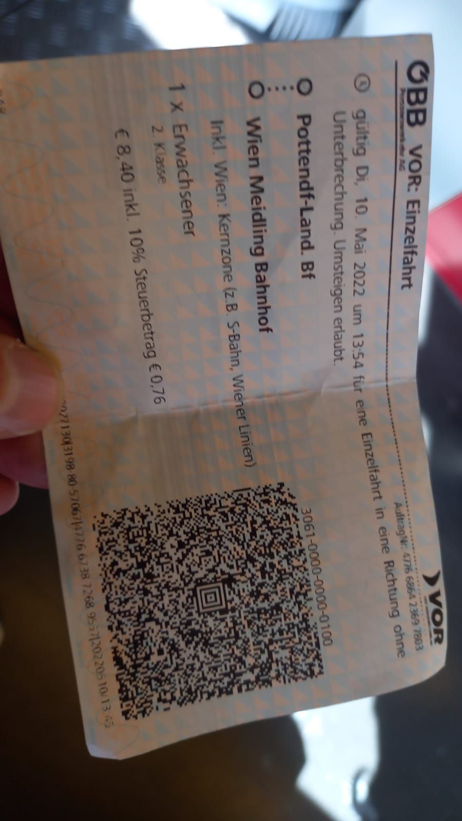 90 Minuten warten auf Zug