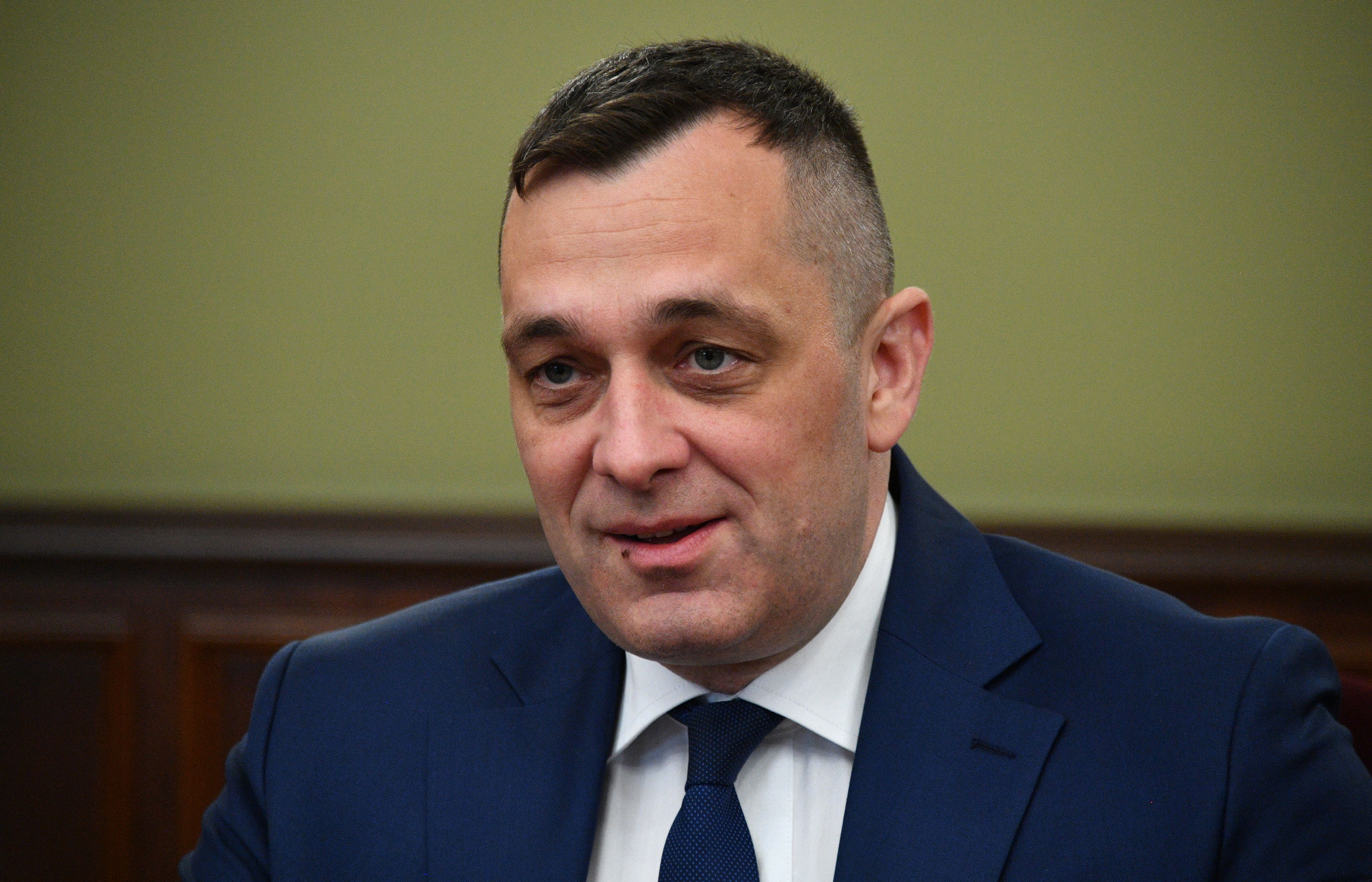 Download von www.picturedesk.com am 10.05.2022 (10:28).  MOSCOW, RUSSIA - MAY 21, 2021: Belarus' Deputy Prime Minister Alexander Subbotin holds a meeting with his Russian counterpart Viktoria Abramchenko. Yevgeny Biyatov/POOL/TASS - 20210521_PD10061 - Rechteinfo: Rights Managed (RM)